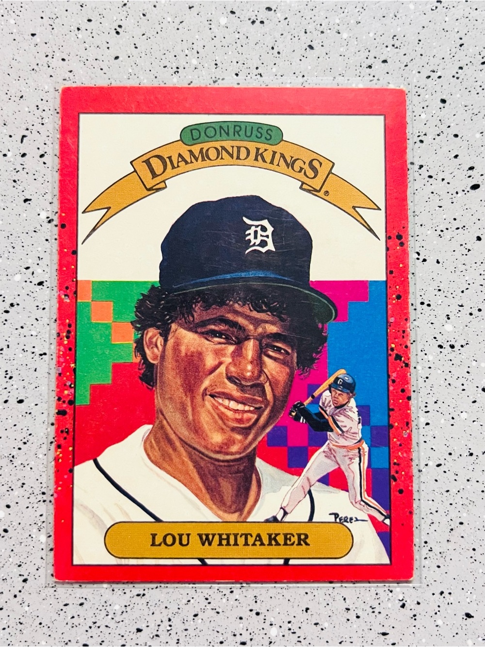 Vintage 1990 Donruss Diamond Kings Lou Whitaker #16 Detroit Tigers MLB Card LP💎 - Picture 2 of 4